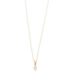 I. REISS Gold Made In Israel 14kt Gold Diamond Chamsa Pendant Necklace